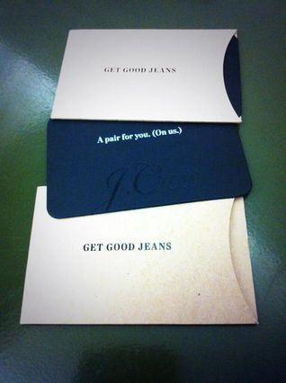 Citi Bike and J.Crew work feverishly to promote their human side with pants vouchers. Via Paull Young's Twitter.